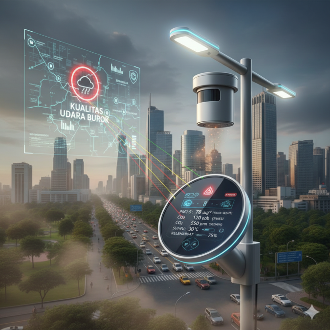 pemantauan kualitas udara digital