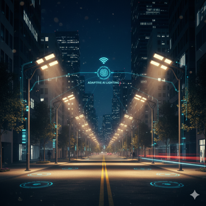 Penerangan Jalan Pintar Tingkatkan Keamanan Kota Malam Hari penerangan jalan pintar