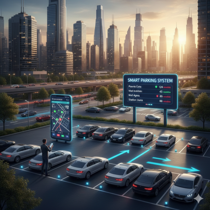 Sistem Parkir Pintar Bantu Kurangi Kepadatan Kota Besar sistem parkir pintar